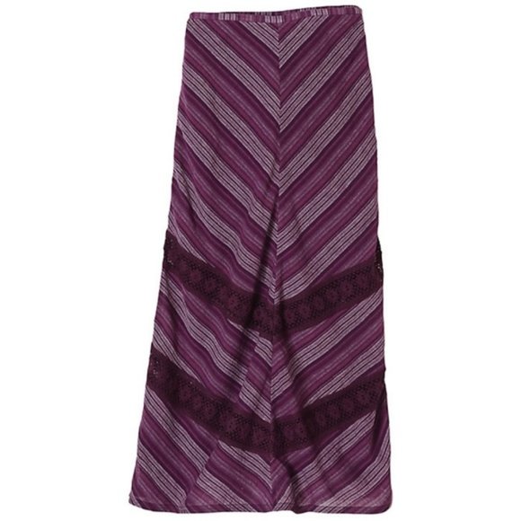 Prana Dresses & Skirts - ✨HP✨NWT prAna Ginny Maxi Skirt Purple Lace Insets